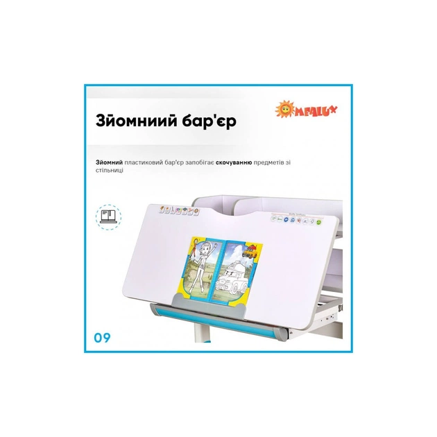Парта зі стільцем Evo-kids Blue (BD-22 BL) - picture 10