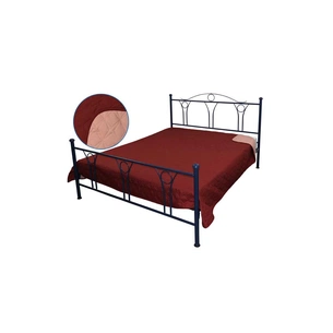 Покривало Руно двостороннє декоративне Зірка бордово-бежеве 150х212 см (360.52У_ББ зірка) зображення 1