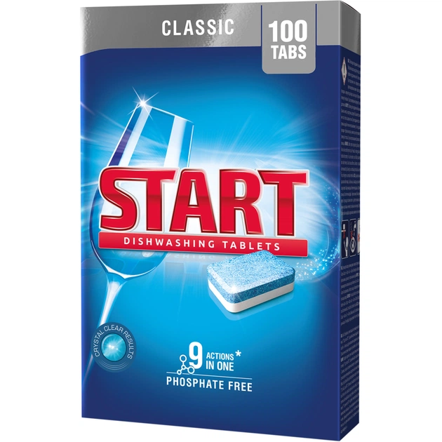 Таблетки для посудомоечных машин Start Classic 100 шт. (4820207100053) - изображение 1