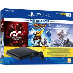 Ігрова консоль Sony PlayStation 4 1ТВ + 3 Games + PS Plus (9702191) изображение 1