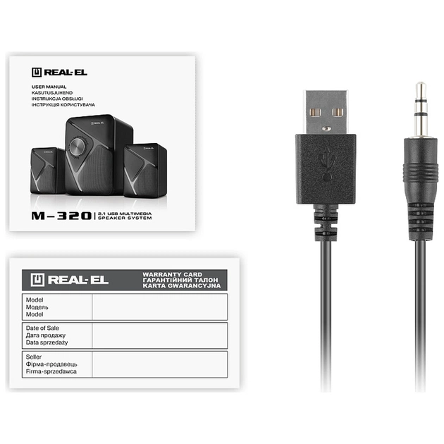 Акустична система REAL-EL M-320 Black (EL121300014) - picture 7