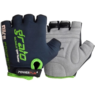Велорукавиці PowerPlay 5029 Black/Green L (5029B_L_Black-Green) зображення 1