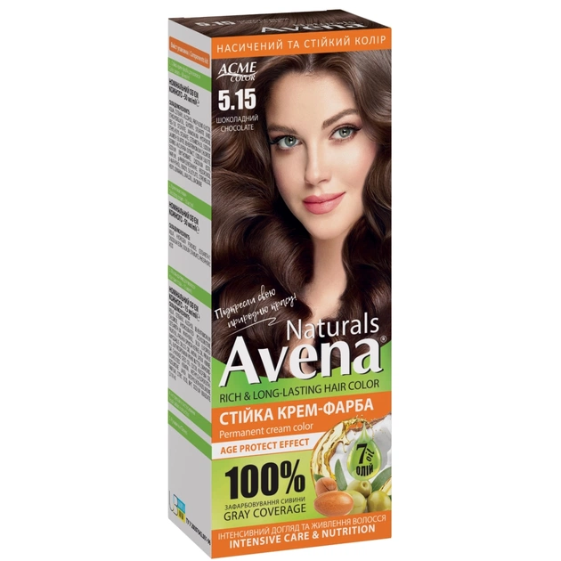 Краска для волос Acme Color Avena Naturals Стойкая 5.15 - Chokolate (4823115503152) - изображение 1