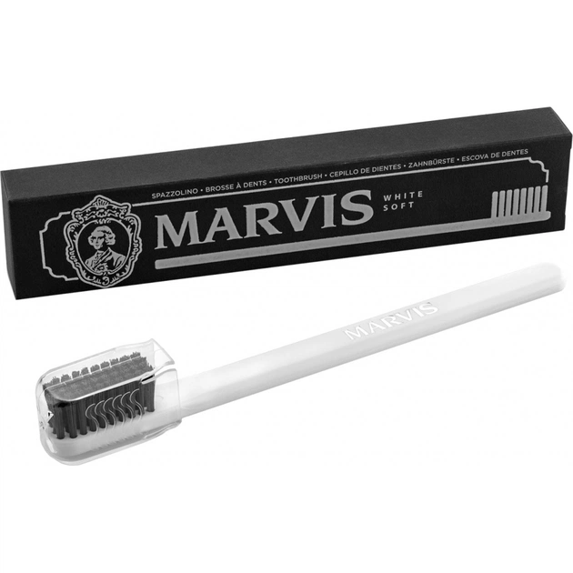 Зубная щетка Marvis с мягкой щетиной Белая (8004395110742) - изображение 1