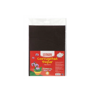 Кольоровий картон Maxi A4 Гофрокартон металізований 21х29,7 см чорний (MX61911) зображення 1