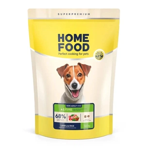 Сухий корм для собак Home Food ADULT MINI Low-grain For active adult and junior з ягням та рисом 1.6 кг (4820235020422) зображення 1