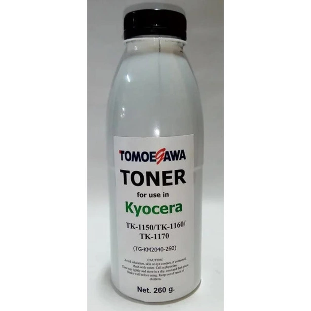 Тонер KYOCERA TK-1150/TK-1160/TK-1170, 260г Tomoegawa (TG-KM2040-260) - изображение 1
