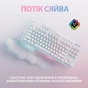 Клавіатура Logitech G715 Aurora Wireless Gaming GX Red Lightspeed/Bluetooth UA Off-White (920-010692) - зменшене зображення 4