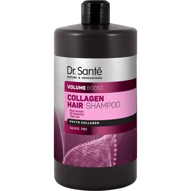 Шампунь Dr. Sante Collagen Hair Volume Boost 1000 мл (8588006040326) - изображение 1