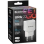 Зарядний пристрій Defender UPA-22 white, 2xUSB, 2.1A (83580) - зменшене зображення 3