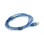 Кабель для принтера USB 2.0 AM/BM 1.5m 2x ferrite transparent Voltronic (YT-AM/BM-1.5T) - зменшене зображення 3