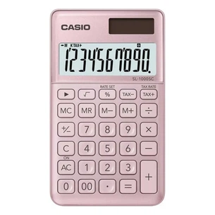 Калькулятор Casio SL-1000SC-PK-W-EP, рожевий (CALC-CAS-SL-1000SC-P) зображення 1