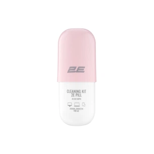 Спрей для очистки 2E PILL 140ml for office equipment +Microfibre 20 cm, white-pink (2E-SK140PN) изображение 1