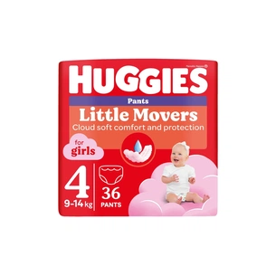 Підгузки Huggies Little Movers/Pants 4 (9-14 кг) Jumbo для дівчаток 36 шт (5029053564258) зображення 1