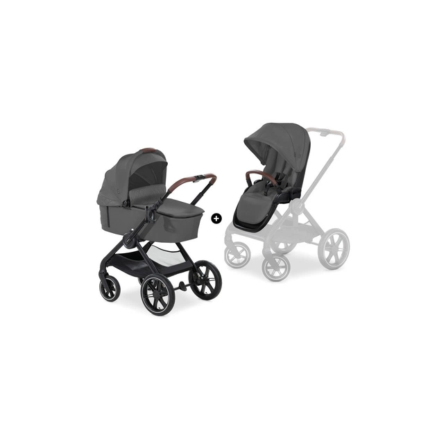 Коляска Hauck 2 в 1 Walk N Care Air (Dark Grey) (16548-5) - изображение 1