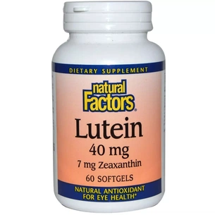 Антиоксидант Natural Factors Лютеин 40 мг, Lutein, 60 гелевых капсул (NFS-01035) изображение 1