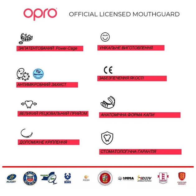 Капа Opro Snap-Fit UFC дитяча Black (SN_JR_UFC_Black) - picture 7