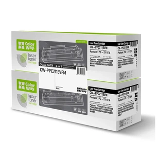 Картридж ColorWay Pantum (PC-211EV) P2200/2207/2506/M6500/M6607 Black, DUAL PACK (CW-PPC211EVFM) зображення 1
