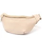 Сумка Grande Pelle Шкіряна на пояс Бежева (11357) - зменшене зображення 1