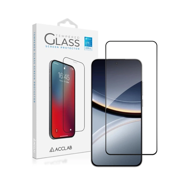 Стекло защитное ACCLAB Full Glue ESD Xiaomi POCO F7 Black (1283126623974) - изображение 1