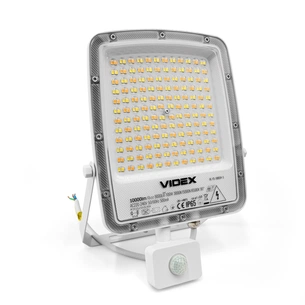 Прожектор Videx F5 100W 3000-5000-6500K з датчиком руху 230V White (VL-F5-100CW-S) зображення 1