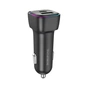 Зарядний пристрій BOROFONE 1xUSB-C PD30W + 1xUSB QC3.0 car adapter black (6941991110818) - зменшене зображення 1