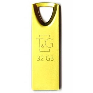 USB флеш накопичувач T&G 32GB 117 Metal Series Gold USB 2.0 (TG117GD-32G) зображення 1