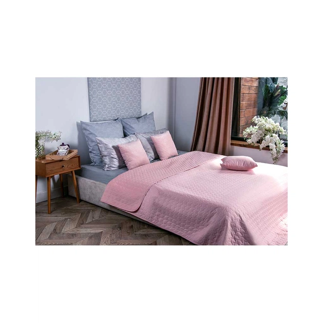 Покривало Руно двостороннє декоративне Velour Rose 180х220 см (340.55_Rose) - picture 6