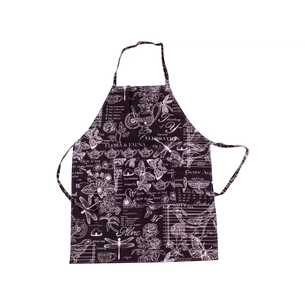 Фартух MirSon рогожа/напівпанама №216 - Black flowers (2200006754435) зображення 1