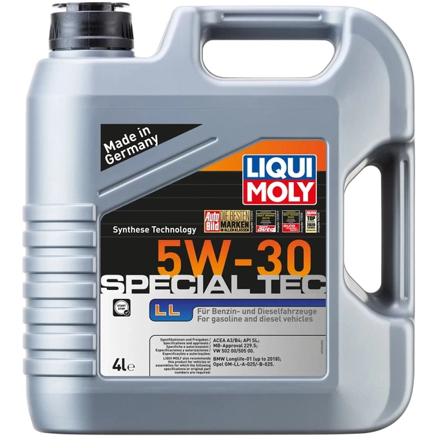 Моторное масло Liqui Moly SPECIAL TEC LL 5W-30 4л (2339) - изображение 1