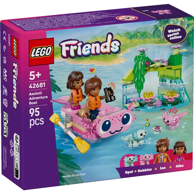 Конструктор LEGO Friends Пригодницький човен «Аксолотль» (42681) - зображення 1