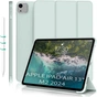 Чохол до планшета BeCover Tri Fold Soft TPU Silicone Apple iPad Air 13" M2/M3 (2024/2025) Light Green (711742) - зменшене зображення 1