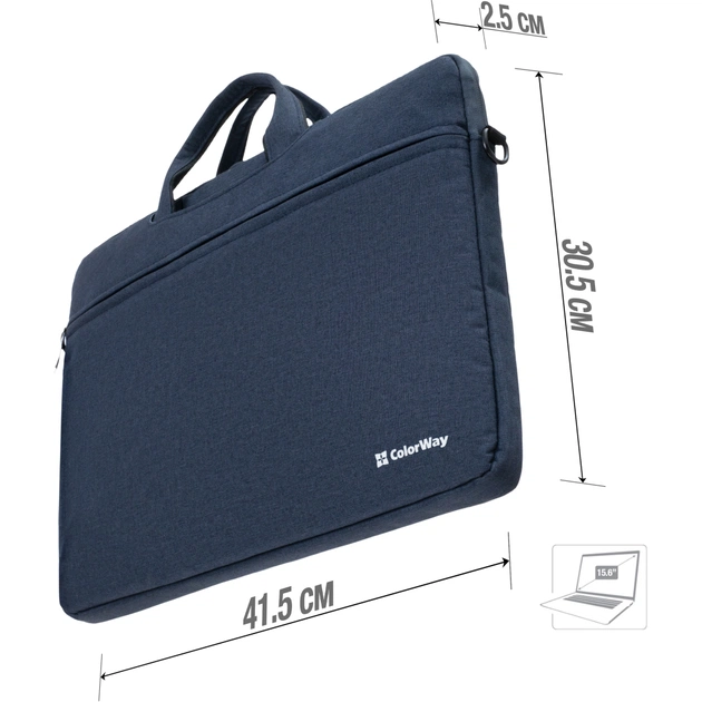 Сумка для ноутбука ColorWay 15.6" Casual Navy (CW-LBC156-NV) - picture 5