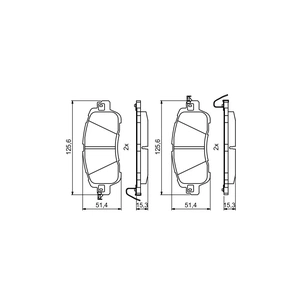 Гальмівні колодки Bosch 0986494832 зображення 1