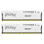 Модуль пам'яті для комп'ютера DDR5 32GB (2x16GB) 6800 MHz Beast White EXPO Kingston Fury (ex.HyperX) (KF568C34BWEK2-32) - зменшене зображення 1