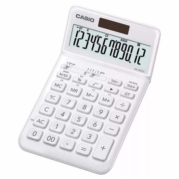 Калькулятор Casio JW-200SC-WE-W-E, білий (CALC-CAS-JW-200SC-WE) - picture 3