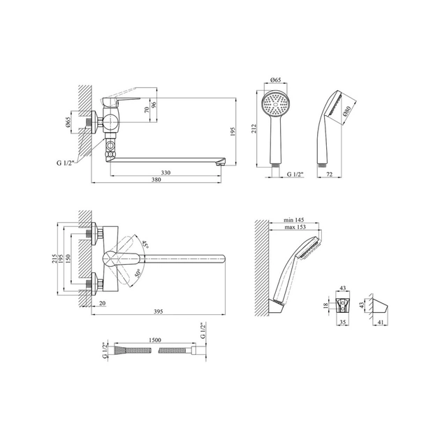 Змішувач Kroner KRM Elbe - C072 - picture 9