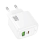 Зарядное устройство HOCO CS55A 1xUSB-C PD30W + 1xUSB QC3.0 white (6942007631549) - уменьшенное изображение 3