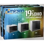 Шафа настінна Mirsan SOHO 9U 19" 535x300, RAL 7035 (MR.SOH09U30DE.02) - зменшене зображення 1