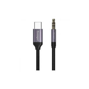 Кабель мультимедійний USB-C to 3.5mm M 1.0m gray Essager (EZJE02-0G) picture 1