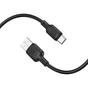 Дата кабель USB 2.0 AM to USB-C 3.0m silicone BX113 black BOROFONE (6941991115554) - зменшене зображення 3