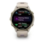 Смарт-годинник Garmin Forerunner 970 French Gray Soft Gold Titanium with French Gray/Translucent Indigo Silicone with Soft Gold Buckle (010-02969-62) - зменшене зображення 10