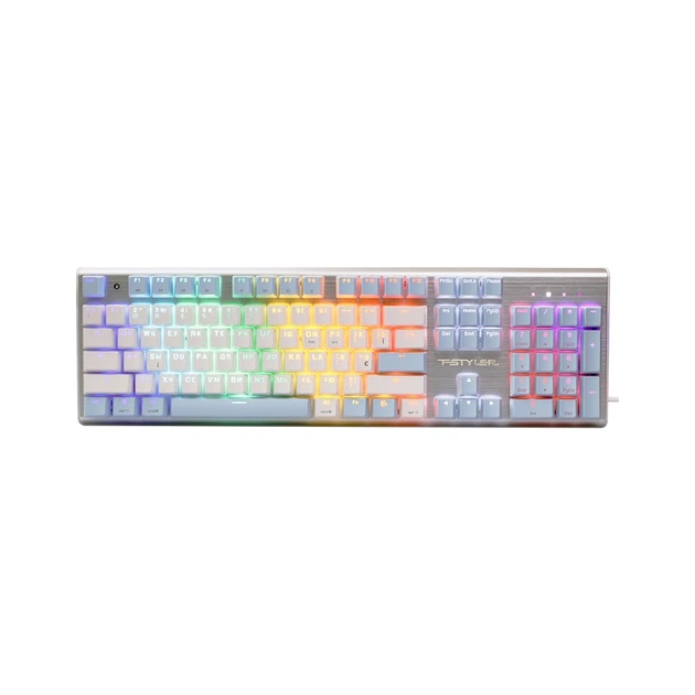 Клавіатура A4Tech FS100 RGB FS Switch USB Icy Blue (4711422004069) - зображення 1