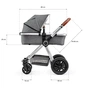 Коляска Kinderkraft 3 в 1 Veo Gray (KKWVEOGRY30000) (5902533910656) - зменшене зображення 11
