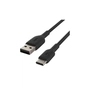 Дата кабель USB 2.0 AM to USB-C 0.15m 15W PVC black Belkin (CAB001BT0MBK) - зменшене зображення 5