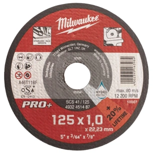 Круг відрізний Milwaukee SCS 41/125x1 PRO+ (10 шт) в металевому боксі (4932478998) зображення 1