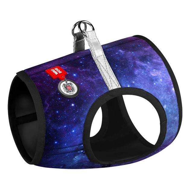 Шлея для собак WAUDOG Clothes з QR-паспортом "NASA21" ХS1 (2901-0148) - зображення 1