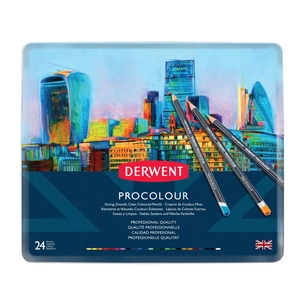 Олівці кольорові Derwent Procolour, 24 кольорів (5028252514637) зображення 1