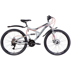 Велосипед Discovery 26" Canyon AM2 DD рама-17,5" 2022 Grey/Black (OPS-DIS-26-443) зображення 1