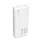 Батарея універсальна Silicon Power QS15 20000mAh PD/18W, QC3.0, Type-C, Micro-USB, 2*USB-A, whi (SP20KMAPBKQS150W) - зменшене зображення 2